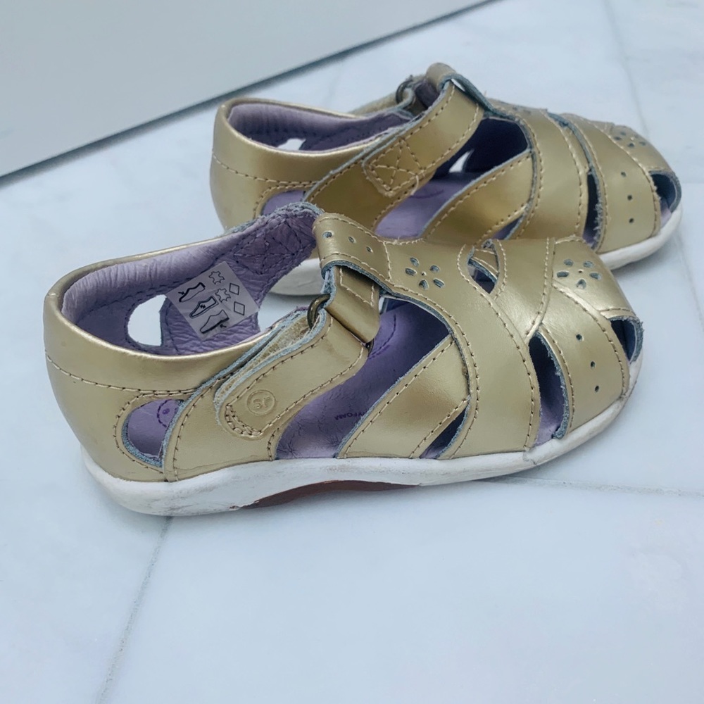 Stride Rite gold sandals